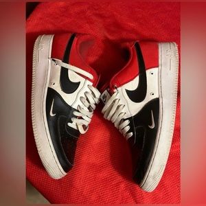 COPY - Nike Mens Air Force 1 07 Lv8 Sneakers Black Toe Low Men’s SZ 12